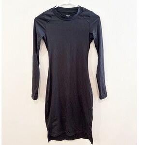 BUFFBUNNY Onyx Black Fall In Love Long Sleeve Athletic Dress SZ SM Bodycon EUC